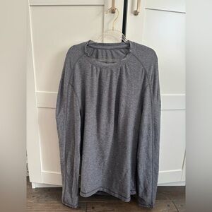 Women's lululemon Gray Long Sleeve Shirt size large athletic activewear gym